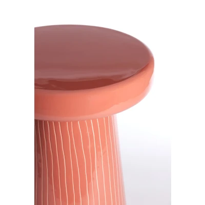 Afbeelding van Light &amp; Living Bijzettafel NUNOA Ø41x51cm Rood