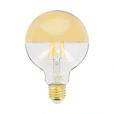 Afbeelding van Ledlamp, E27, vintage, G95, goud, fitting led, stralingshoek, 320 graden, gloeilamp, 8 W, komt overeen met 62 360 lm, warm wit licht, RFDE850B95TG
