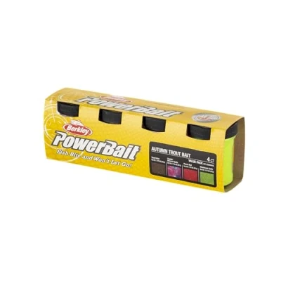 Afbeelding van Berkley Glitter PowerBait® Trout Dough Season 4 Pack Spring Powerbait