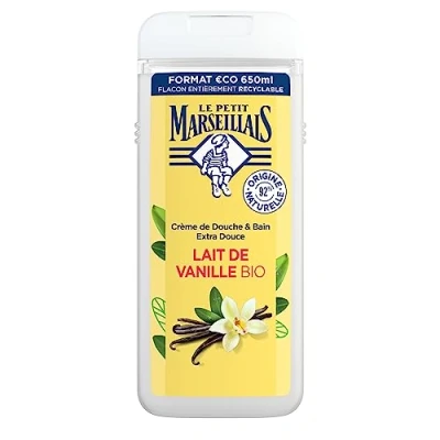 Afbeelding van Le Petit Marseillais Extra Milde Bad &amp; Douchecrème Biologische Vanille Melk 650 ml
