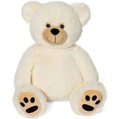 Afbeelding van LotFancy Teddybeer, 50 cm, leuk cadeau voor kinderen, meisjes, vriendin, verjaardag, Valentijnsdag, Kerstmis, beige