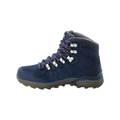 Afbeelding van Jack Wolfskin Refugio Texapore Outdoorschoenen, Dames, Maat: 41, Dark blue/grey Veloursleer
