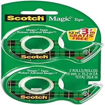 Afbeelding van Scotch® Magic™ tape, 2 rollen, 19 mm x 12 m en 3.2 GRATIS + 1 dispenser
