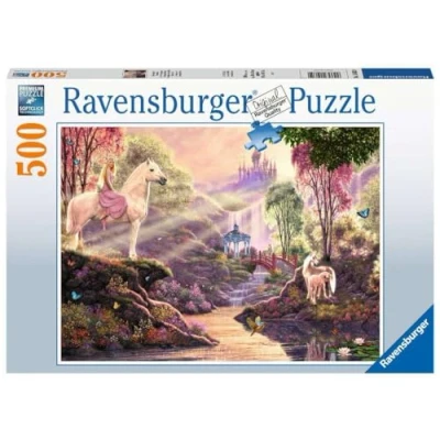 Afbeelding van Ravensburger puzzel Sprookjesachtige idylle bij het meer legpuzzel 500 stukjes