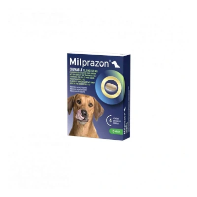 Afbeelding van Krka Milprazon Kauwtabletten Ontwormingstabletten Hond &gt;5 KG 12,5 MG/125 MG 4 TBL (409920)