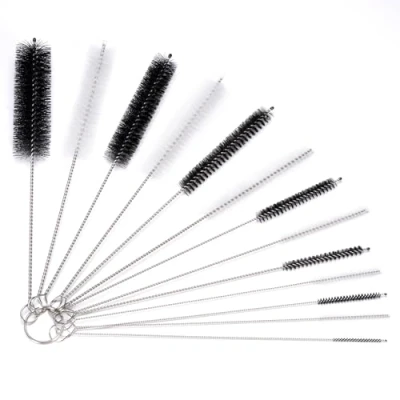 Afbeelding van Kiperline 13 stuks nylon reinigingsborstel voor rietje, fles, melkslang, reageerbuizen, theepot, drinken, rietjes,
