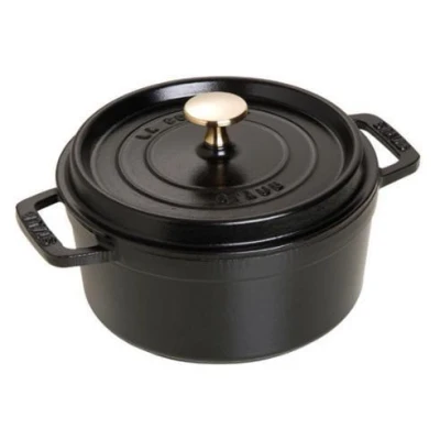 Afbeelding van Staub Cocotte , Rond 18 Cm Zwart