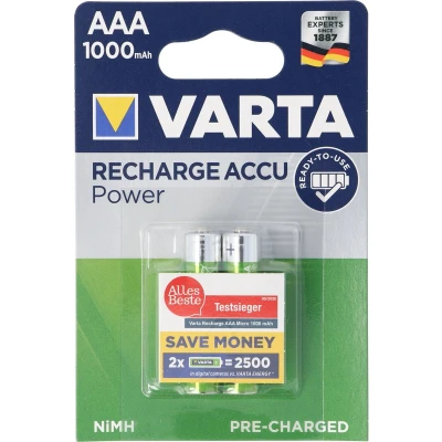 Afbeelding van Varta 5703 Ready2Use Accu Micro 1000mAh 2 pack