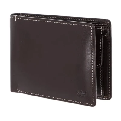 Afbeelding van Golden Head Bari RFID geldetui portemonnee leer chocolade, Chocolade