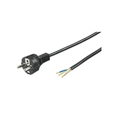 Afbeelding van Schuko Open einde Apparaatsnoer 3 x 1,5mm2 2 meter Zwart