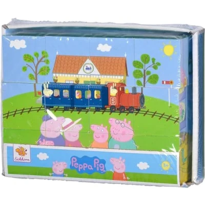 Afbeelding van Eichhorn Peppa Pig Houten 3D Puzzelkubus