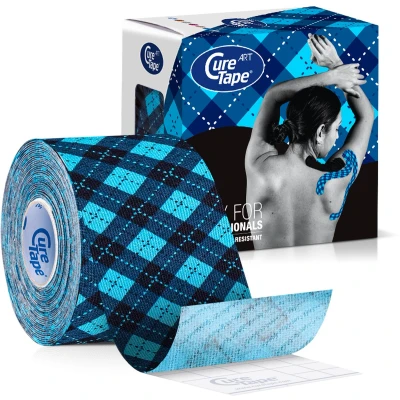 Afbeelding van CureTape Art Blauw Ruit