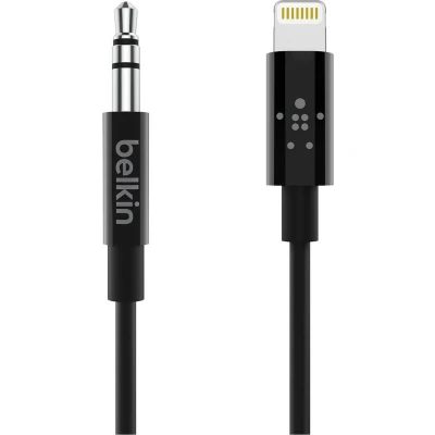 Afbeelding van Belkin Lightning naar 3,5mm audio Kabel 1,8m zwart AV10172BT06 BLK