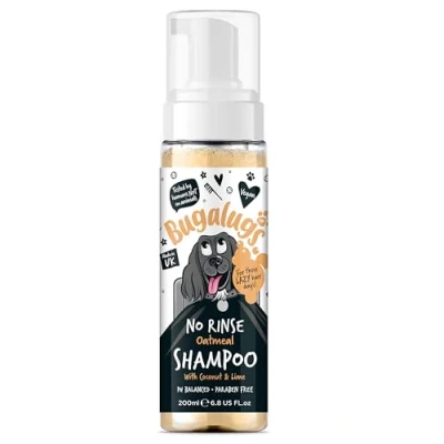 Afbeelding van Bugalugs Oatmeal Honden Shampoo Zonder Uitspoelen Vegan 200ml