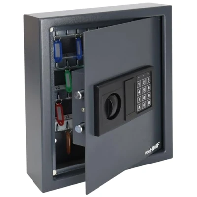 Afbeelding van HMF 2048 11 Sleutelkluis met elektronisch slot, 48 haken, 36 x 30 10 cm, antraciet