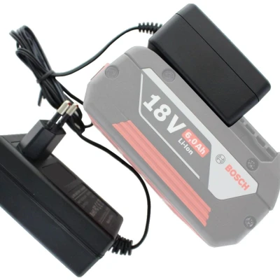 Afbeelding van Lader geschikt voor Bosch Li ion batterij 18 volt (geen originele lader)