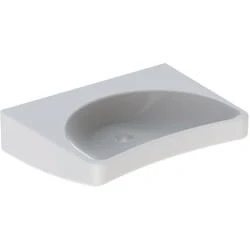 Afbeelding van Geberit 300 Comfort Parcelsus rolstoelwastafel wit (64 x 49 cm) 1