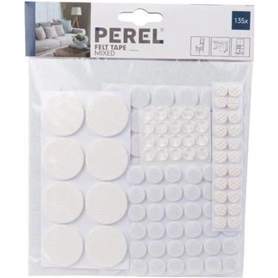 Afbeelding van Vilt 135 stuks (Diverse vormen en maten, Zelfklevend, Wit)