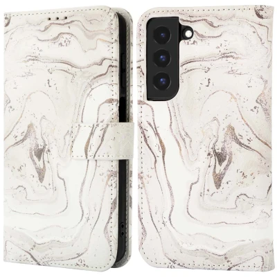 Afbeelding van imoshion Hoesje Geschikt voor Samsung Galaxy S22 Design Bookcase smartphone Sandy Marble