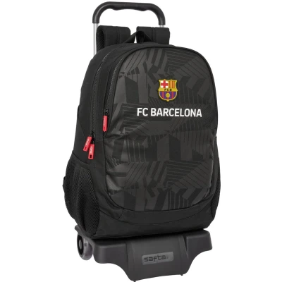 Afbeelding van Schoolrugzak met Wielen F.C. Barcelona Black Zwart 32 x 44 16 cm
