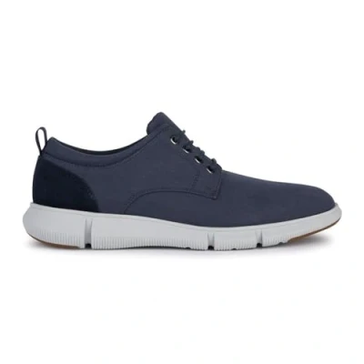 Afbeelding van Geox Adacter Sneakers laag, Heren, Maat: 41, Navy Leer en textiel