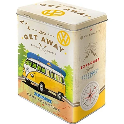 Afbeelding van Bewaarblik Volkswagen T1 bus let&#039;s get away