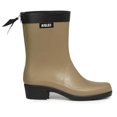 Afbeelding van Aigle Myrica MID Korte laarzen, Dames, Maat: 40, Gray taupe Natuurrubber