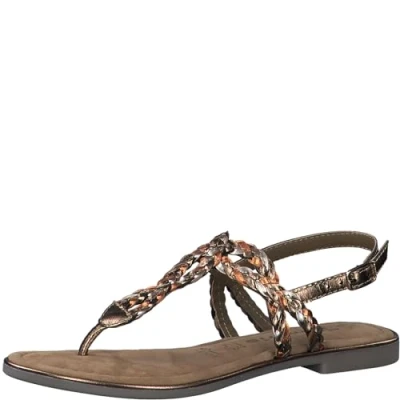 Afbeelding van Tamaris Teensandalen, Dames, Maat: 36, Bronce comb Leer