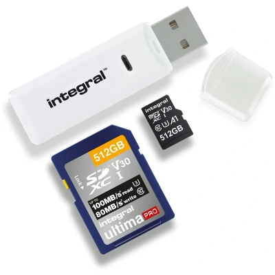 Afbeelding van Integral SD/MicroSD card reader USB 2.0