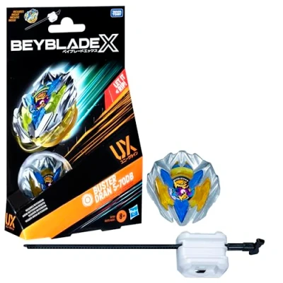 Image de Beyblade X Starter Pack Buster Dran 5 70DB UX avec toupie et lanceur
