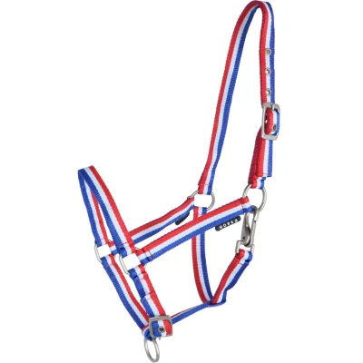 Afbeelding van Horka Halster Basic Rood/Wit/Blauw Shetty