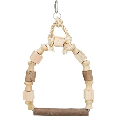 Afbeelding van Trixie boogschommel met bonte blokjes hout 20x29 cm