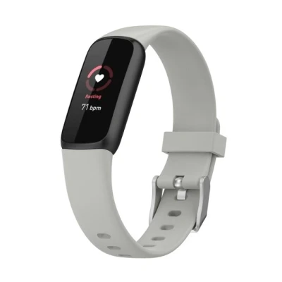 Afbeelding van Fitbit Luxe Sportbandje met gesp Maat: Small Grijs