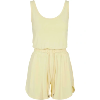 Afbeelding van Urban Classics Ladies Short Sleeveless Modal Jumpsuit Jumpsuit, Dames, Maat: Small, Softyellow