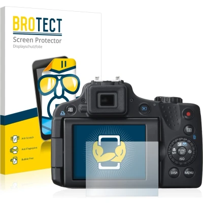 Afbeelding van BROTECT Screenprotector voor Canon PowerShot SX50 HS Folie Beschermfolie transparant (2 Stuks)