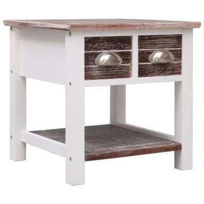 Afbeelding van Bijzettafel 40x40x40 cm paulowniahout bruin
