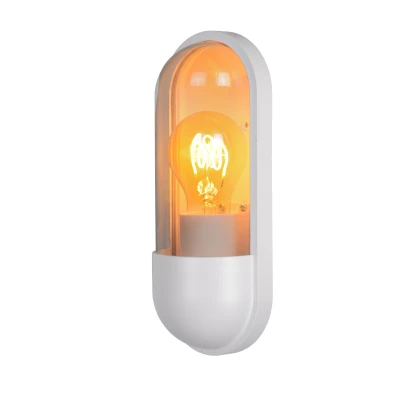Afbeelding van Lucide CAPSULE Wandlamp Binnen/Buiten 1xE27 IP54 Wit