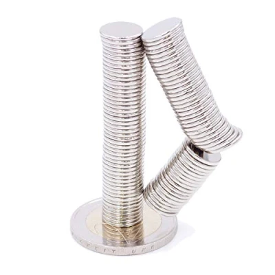 Afbeelding van Brudazon 50 mini magneten 10 x 1 mm N52 sterkste niveau ultrasterke neodymium powermagneet voor modelbouw, foto, whiteboard, handwerk extra sterke schijf
