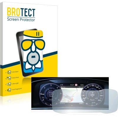 Afbeelding van BROTECT Screenprotector voor Volkswagen Golf 7 Facelift (2016 2019) Active Info Display 12.3&quot; Folie Beschermfolie Beschermglas matte