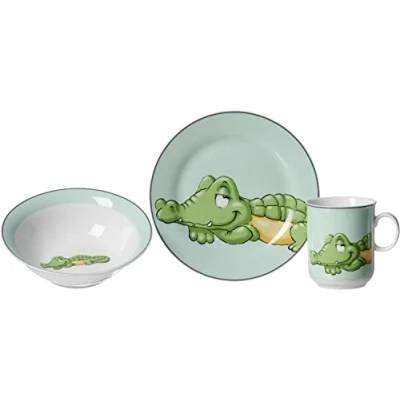 Afbeelding van Ritzenhoff &amp; Breker Kinderservies Happy Zoo, koko, 3 delig