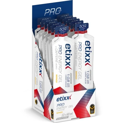 Afbeelding van Etixx Pro Line Energy Double Carb Gel + Caffeïne Mango 12x60ml