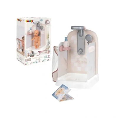 Afbeelding van Smoby Baby Nurse poppendouche Doucheplezier Voor poppen Met pompwatercircuit badstof handdoek en verzorgingsaccessoires kinderen vanaf 3 jaar