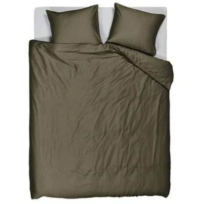 Afbeelding van Beddinghouse Change dekbedovertrek Lits Jumeaux XL 260x200/220 Olijfgroen