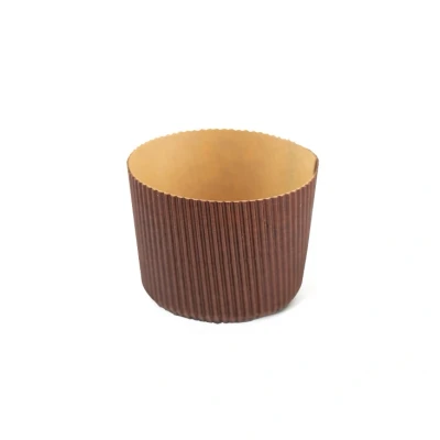 Afbeelding van Canasta/Panettone Bakvorm Ø7x6(h) cm 12 stuks