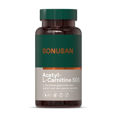 Afbeelding van Bonusan Acetyl L Carnitine 500mg Capsules