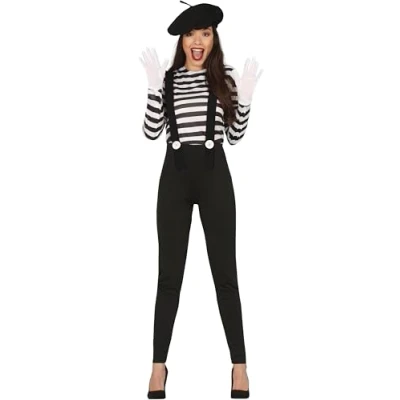 Afbeelding van Fiestas Guirca Kostuum Mime Women maat M