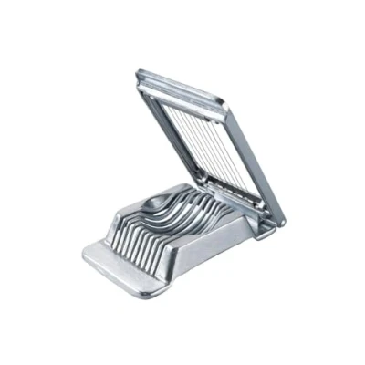 Afbeelding van FM Professional 22290 hardgekookte eiersnijder van roestvrij staal, eiersnijder, keukengadget, praktische 13 x 8,4 2 cm