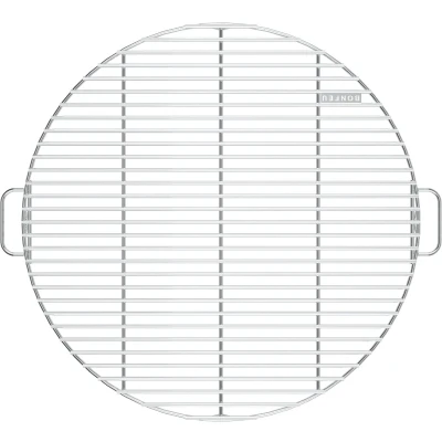 Afbeelding van BonFeu BonGrill Ø60 cm Grillen met Vuurschaal Hoge Kwaliteit Staal Buitenkoken Grillrooster BBQ 60x60x2 RVS