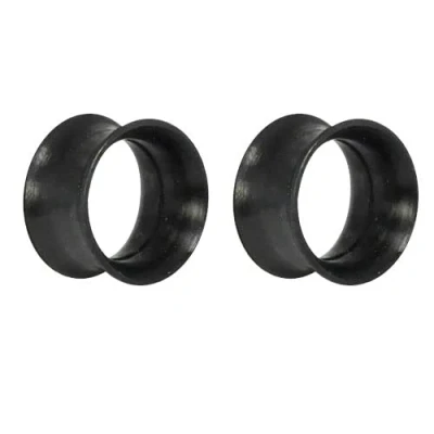 Afbeelding van Stretchstaafjes van zachte siliconen, diameter 14 mm, zwart, 2 stuks, siliconen