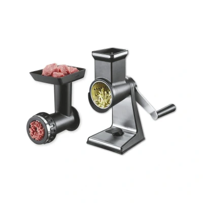 Afbeelding van GEFU Trommelrasp met vleesmolenhulpstuk, Mincer, Zilver, Zwart